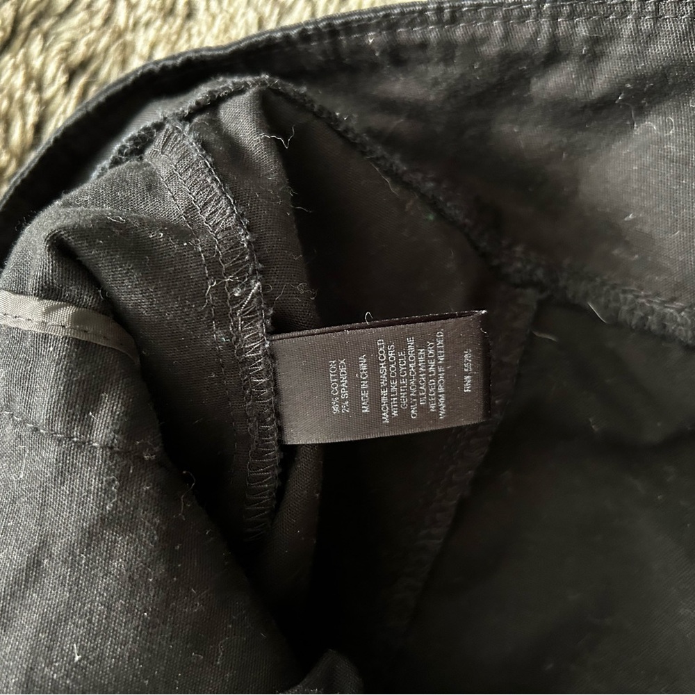 Vintage Express Black Women's Cropped Cotton Moto Jacket 6 - Picture 5 of 5